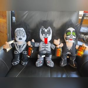 KISS Live Nation Plush Dolls 14" Set of 3 Brand New with Tags